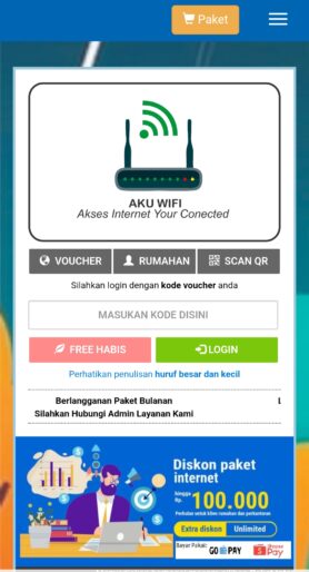 Login hotspot mikrotik mendukung payment gateway tripay