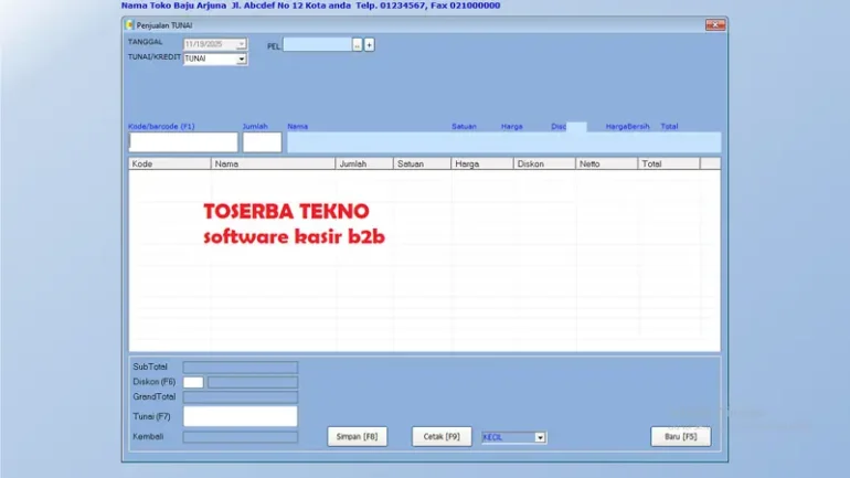 jual software kasir komputer Dan laptop