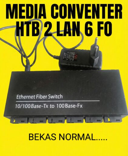 media conventer htb 6fo 2 lan bekas